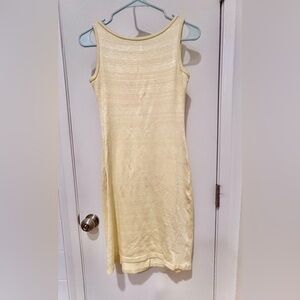 Jump Light Yellow Textile Sleeveless small dress